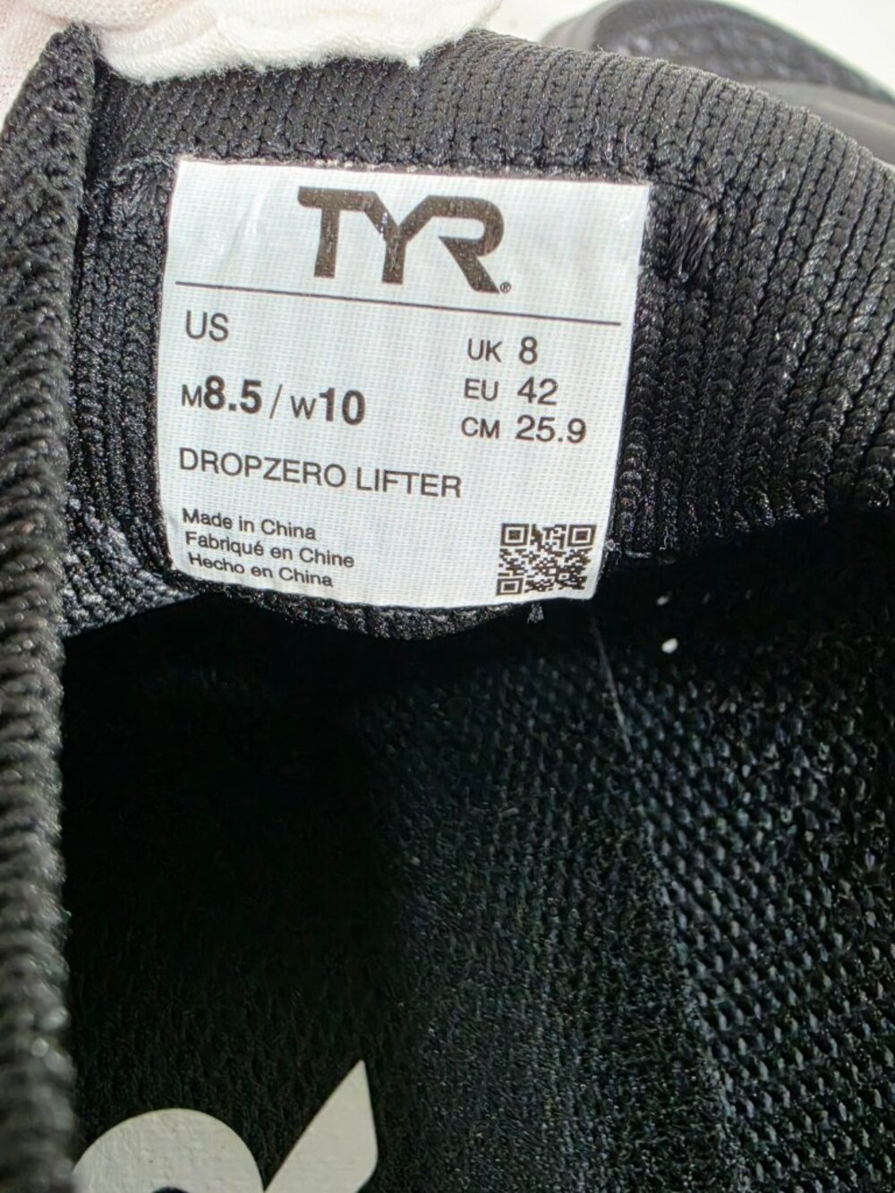 TYR DZ-1 DropZero Barefoot BLACK Trainer-Stability Strap Athletic Shoe Men's 8.5 - Picture 15 of 16